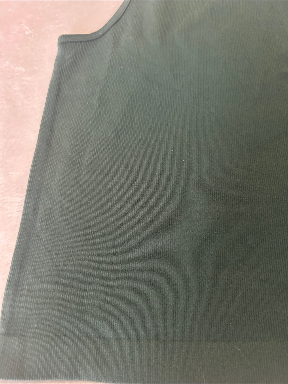 Dark Green Free People Women's Ribbed RacerTank Top-M/L - Picture 5 of 10
